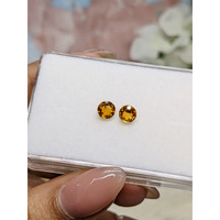 0.84&nbsp;Ct.Tw.Total Carat Weight Orange Madeira Citrine Pair from Brazil Life Style
