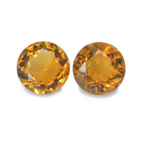 0.95 Ct.Tw. Round Madeira Citrine Pair