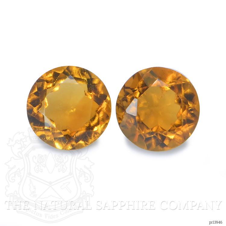 0.95 Ct.Tw. Brownish Orange Madeira Citrine Pair from Brazil