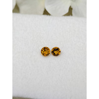 0.95 Ct.Tw.Total Carat Weight Brownish Orange Madeira Citrine Pair from Brazil Life Style