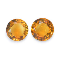 0.80 Ct.Tw. Round Madeira Citrine Pair