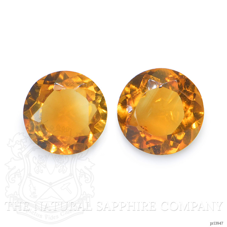 0.80 Ct.Tw. Orange Madeira Citrine Pair from Brazil
