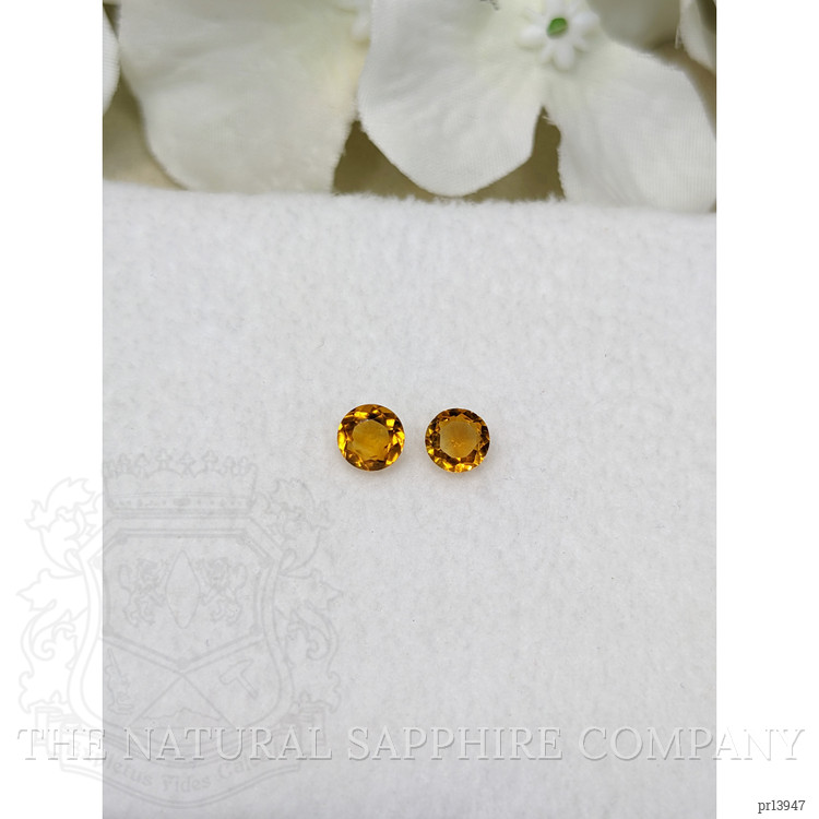 0.80 Ct.Tw. Orange Madeira Citrine Pair from Brazil