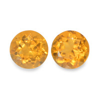 0.93 Ct.Tw. Round Madeira Citrine Pair