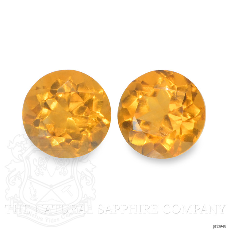 0.93 Ct.Tw. Orange Madeira Citrine Pair from Brazil