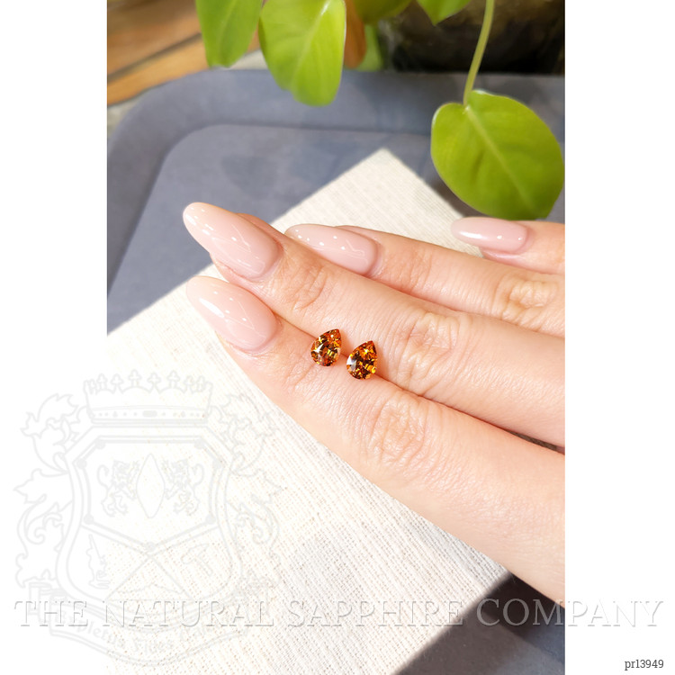 2.40 Ct.Tw. Orange Spessartite Garnet Pair from Namibia