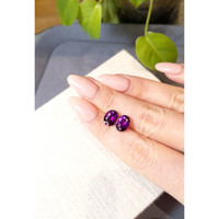 5.15 Ct.Tw.Total Carat Weight Purple Garnet Pair from Mozambique Life Style