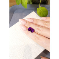 5.68&nbsp;Ct.Tw.Total Carat Weight Purple Garnet Pair from Mozambique Life Style
