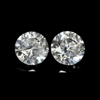 2.20&nbsp;Ct.Tw.Total Carat Weight White Zircon Pair from Ceylon (Sri Lanka) Video