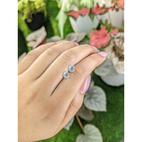 2.20&nbsp;Ct.Tw.Total Carat Weight White Zircon Pair from Ceylon (Sri Lanka) Life Style
