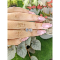 2.20&nbsp;Ct.Tw.Total Carat Weight White Zircon Pair from Ceylon (Sri Lanka) Life Style