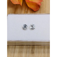 2.08&nbsp;Ct.Tw.Total Carat Weight White Zircon Pair from Ceylon (Sri Lanka) Life Style