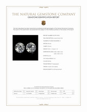 2.23 Ct.Tw.Total Carat Weight White Zircon Pair from Ceylon (Sri Lanka) Scan Report