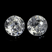 2.23&nbsp;Ct.Tw.Total Carat Weight White Zircon Pair from Ceylon (Sri Lanka) Video