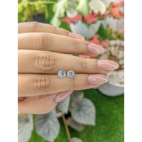 2.23&nbsp;Ct.Tw.Total Carat Weight White Zircon Pair from Ceylon (Sri Lanka) Life Style