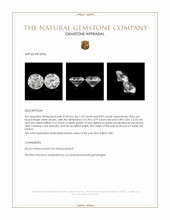 2.22 Ct.Tw.Total Carat Weight White Zircon Pair from Ceylon (Sri Lanka) Appraisal