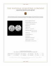 2.22 Ct.Tw.Total Carat Weight White Zircon Pair from Ceylon (Sri Lanka) Scan Report