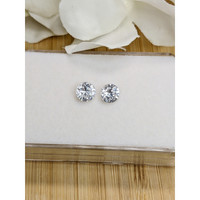 2.22&nbsp;Ct.Tw.Total Carat Weight White Zircon Pair from Ceylon (Sri Lanka) Life Style