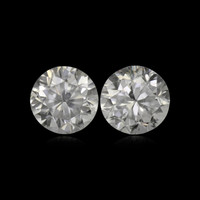 2.49&nbsp;Ct.Tw.Total Carat Weight White Zircon Pair from Ceylon (Sri Lanka) Video