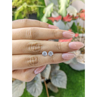 2.49&nbsp;Ct.Tw.Total Carat Weight White Zircon Pair from Ceylon (Sri Lanka) Life Style