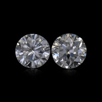 2.11&nbsp;Ct.Tw.Total Carat Weight White Zircon Pair from Ceylon (Sri Lanka) Video