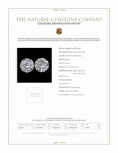 2.15 Ct.Tw.Total Carat Weight White Zircon Pair from Ceylon (Sri Lanka) Scan Report