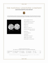 2.25 Ct.Tw.Total Carat Weight White Zircon Pair from Ceylon (Sri Lanka) Scan Report
