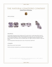 1.16&nbsp;Ct.Tw.Total Carat Weight Purplish Grey Spinel Pair from Ceylon (Sri Lanka) Appraisal