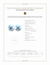 1.56 Ct.Tw.Total Carat Weight Blue Aquamarine Pair from Brazil Scan Report