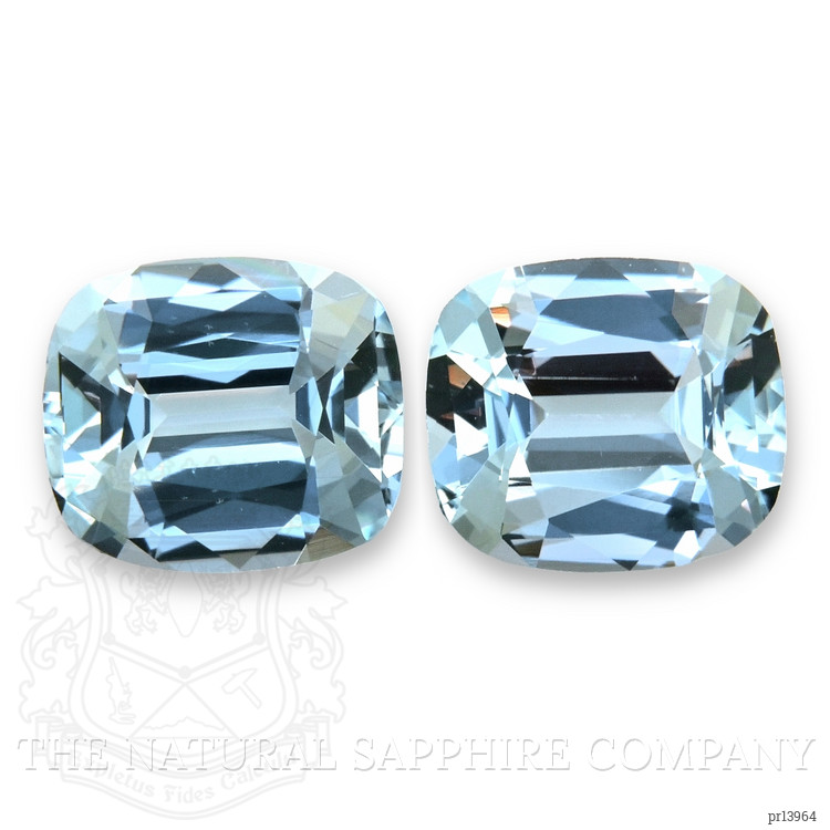 2.59 Ct.Tw. Greenish Blue Aquamarine Pair from Mozambique
