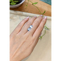 2.59 Ct.Tw.Total Carat Weight Greenish Blue Aquamarine Pair from Mozambique Life Style