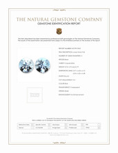 1.49 Ct.Tw.Total Carat Weight Blue Aquamarine Pair from Brazil Scan Report