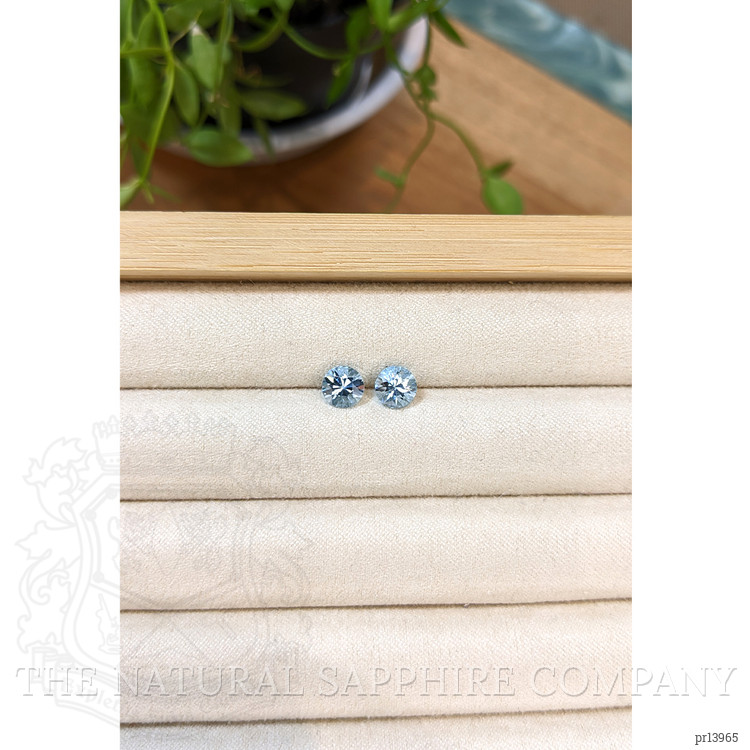 1.49 Ct.Tw. Blue Aquamarine Pair from Brazil