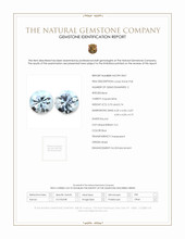 1.44 Ct.Tw.Total Carat Weight Blue Aquamarine Pair from Brazil Scan Report
