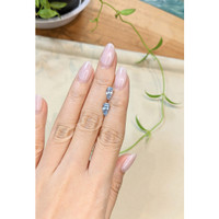 1.71 Ct.Tw.Total Carat Weight Blue Aquamarine Pair from Brazil Life Style