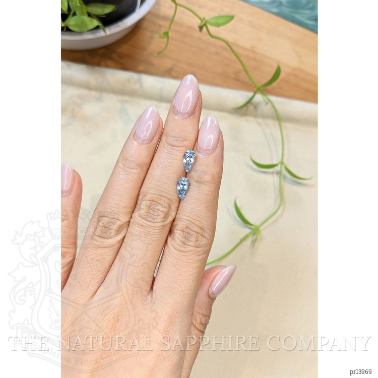 1.71 Ct.Tw. Blue Aquamarine Pair from Brazil