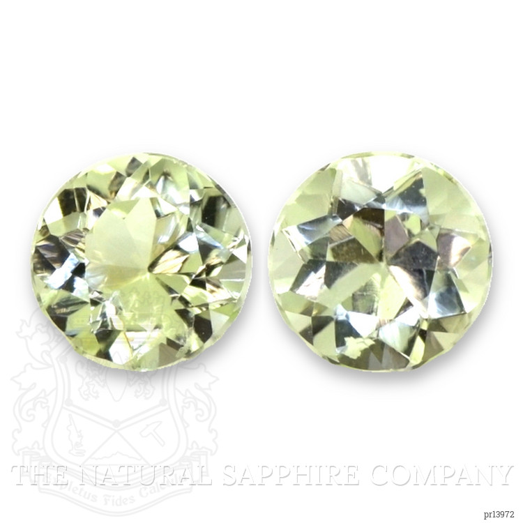 1.82 Ct.Tw. Greenish Yellow Tourmaline Pair from Brazil