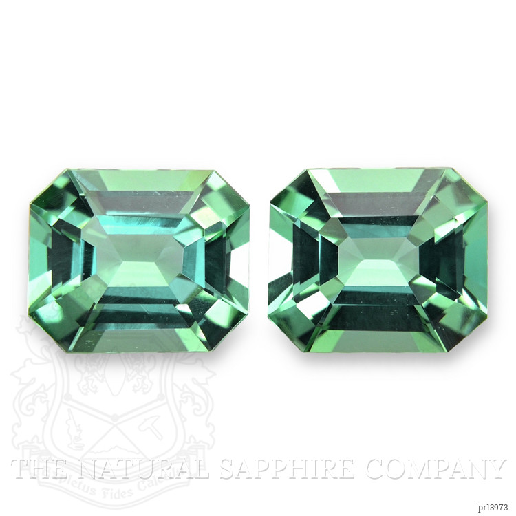 2.36 Ct.Tw. Bluish Green Tourmaline Pair from Namibia