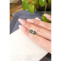 2.36 Ct.Tw.Total Carat Weight Bluish Green Tourmaline Pair from Namibia Life Style