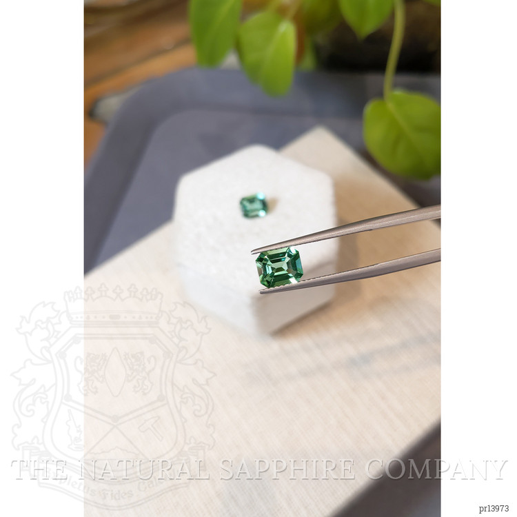2.36 Ct.Tw. Bluish Green Tourmaline Pair from Namibia