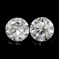 2.15&nbsp;Ct.Tw.Total Carat Weight White Zircon Pair from Ceylon (Sri Lanka) Video