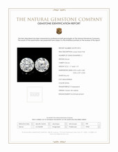 2.36 Ct.Tw.Total Carat Weight White Zircon Pair from Ceylon (Sri Lanka) Scan Report