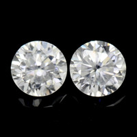 2.36&nbsp;Ct.Tw.Total Carat Weight White Zircon Pair from Ceylon (Sri Lanka) Video