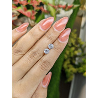 2.36&nbsp;Ct.Tw.Total Carat Weight White Zircon Pair from Ceylon (Sri Lanka) Life Style