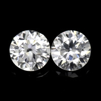 2.16&nbsp;Ct.Tw.Total Carat Weight White Zircon Pair from Ceylon (Sri Lanka) Video