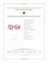 5.07&nbsp;Ct.Tw.Total Carat Weight Pink Tourmaline Pair from Mozambique Scan Report
