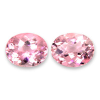 5.07 Ct.Tw.Total Carat Weight Pink Tourmaline Pair from Mozambique Video