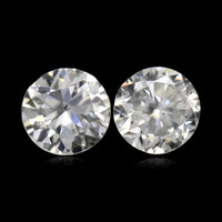 2.30&nbsp;Ct.Tw.Total Carat Weight White Zircon Pair from Ceylon (Sri Lanka) Video