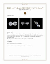 2.25 Ct.Tw.Total Carat Weight White Zircon Pair from Ceylon (Sri Lanka) Appraisal