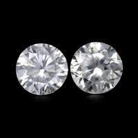 2.25&nbsp;Ct.Tw.Total Carat Weight White Zircon Pair from Ceylon (Sri Lanka) Video